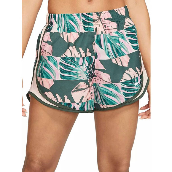 Nike Women's XS Dri-FIT Tempo Running Shorts, Pink Green White - Picture 2 of 5
